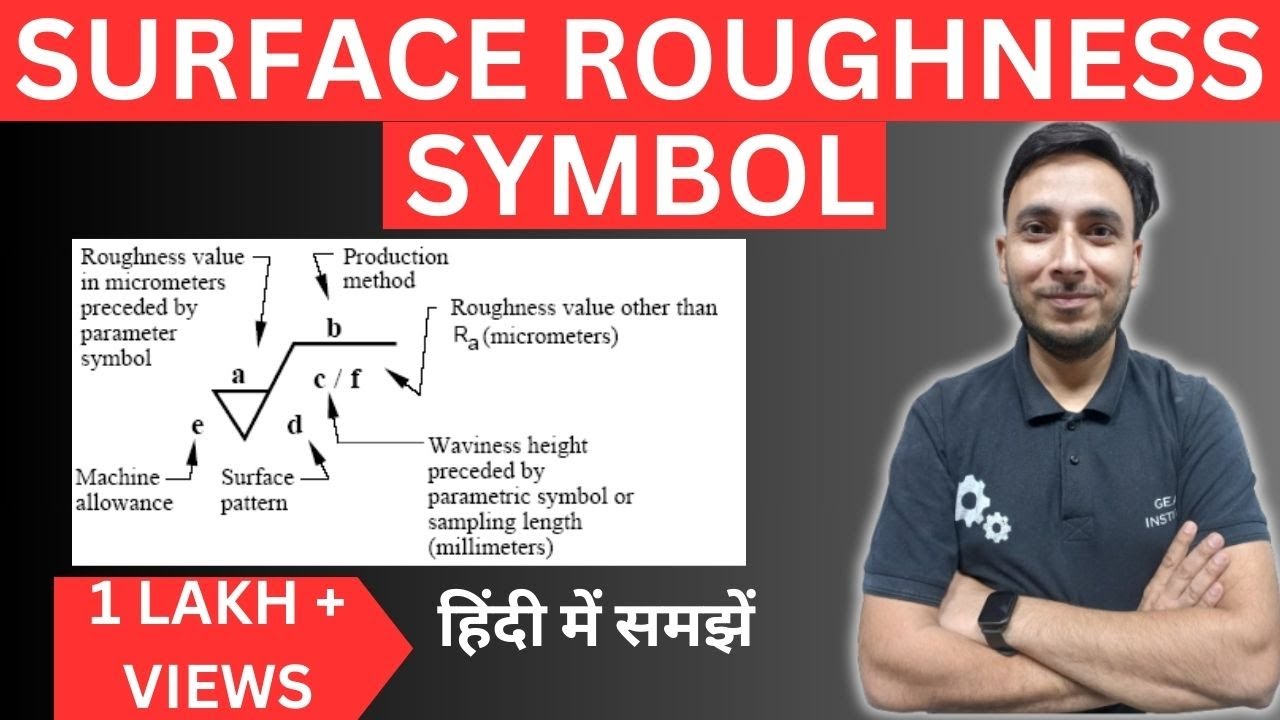 Surface Roughness Symbol in Hindi Surface Roughness Symbol kya hota