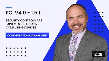 PCI v4.0 - 1.5.1: Security Controls Are Implemented on Any Computing Devices