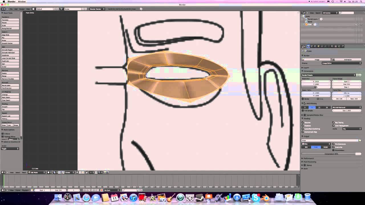 Blender 3D Tutorial Charakter Head Part 1 by L1993H