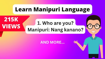 Episode #1|| Learn Manipuri Language