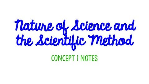 (OLD) Unit 1 Nature of Science Notes