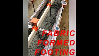 FABRIC FORMED CONCRETE FOOTING