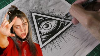 How to Draw an Illuminati Eye ( All Seeing Eye )