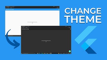 Change Theme in Flutter - Light to Dark mode (with a click of a button)