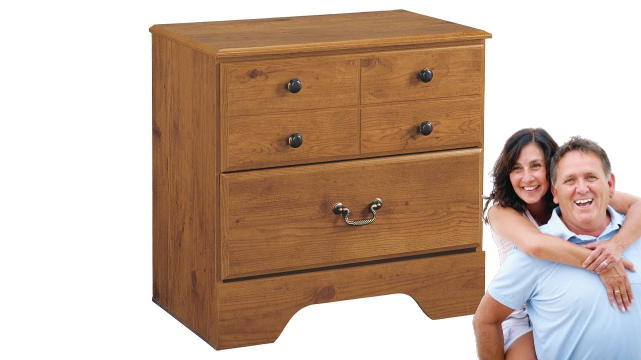 Ashley Bittersweet Two Drawer Night Stand (B21992) KEY Home YouTube