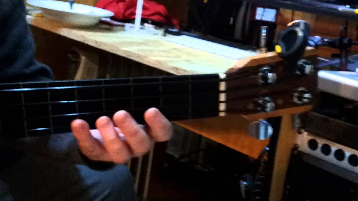 Jason McGuire plays fretless bass