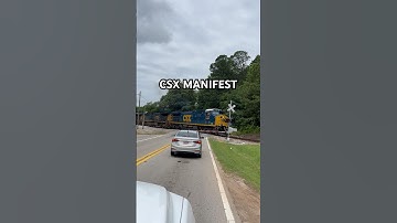 CSX 7322 leads an manifest on the Lineville Sub in LaGrange GA