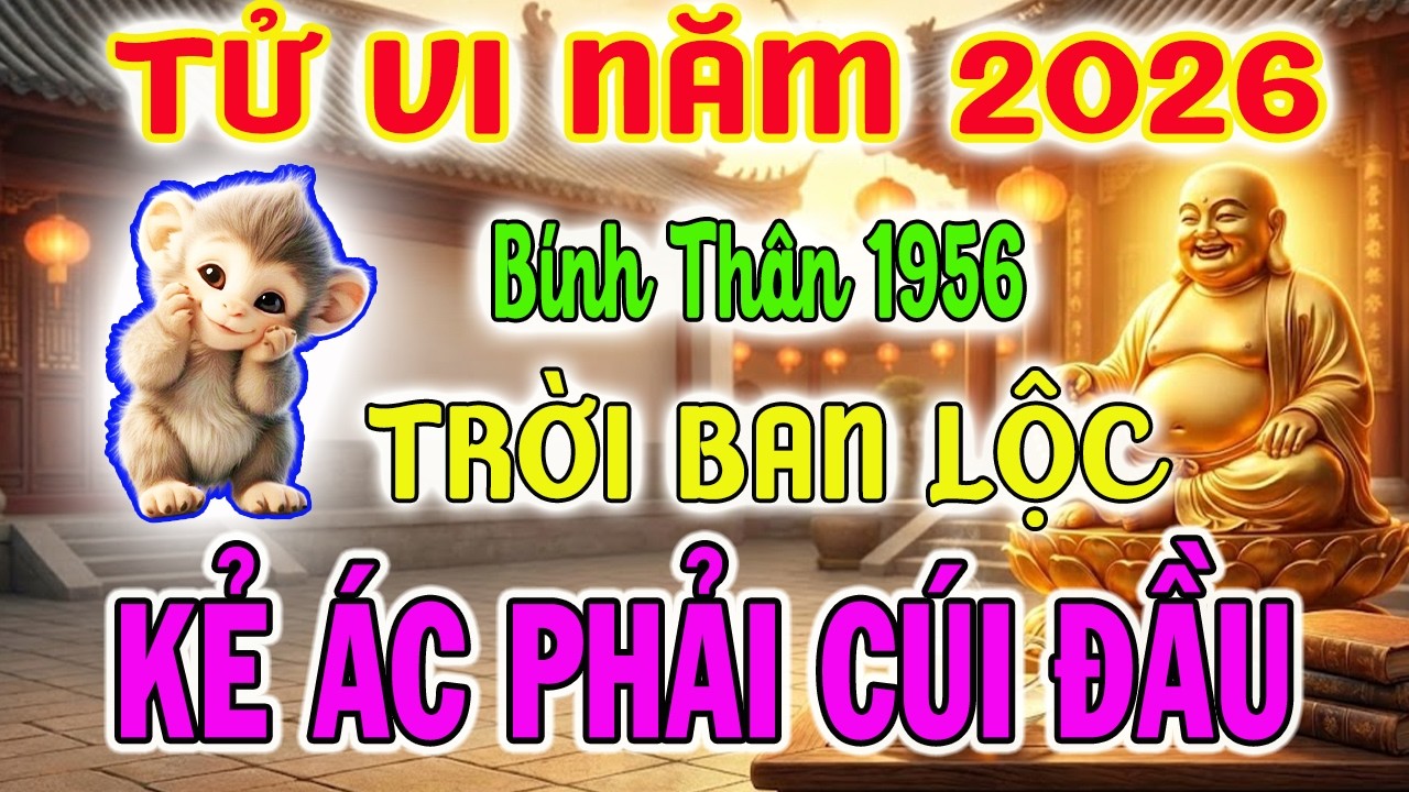 Tử vi tuổi Bính Thân 1956 năm 2026: Trời Cho Lộc Lớn, Kẻ Từng Khinh Thường Nay Phải Cúi Đầu