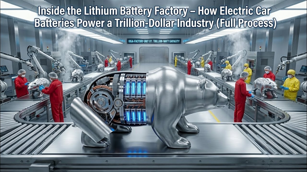Inside the Lithium Battery Factory - How Electric Car Power Trillion-Dollar Industry (Full Process)