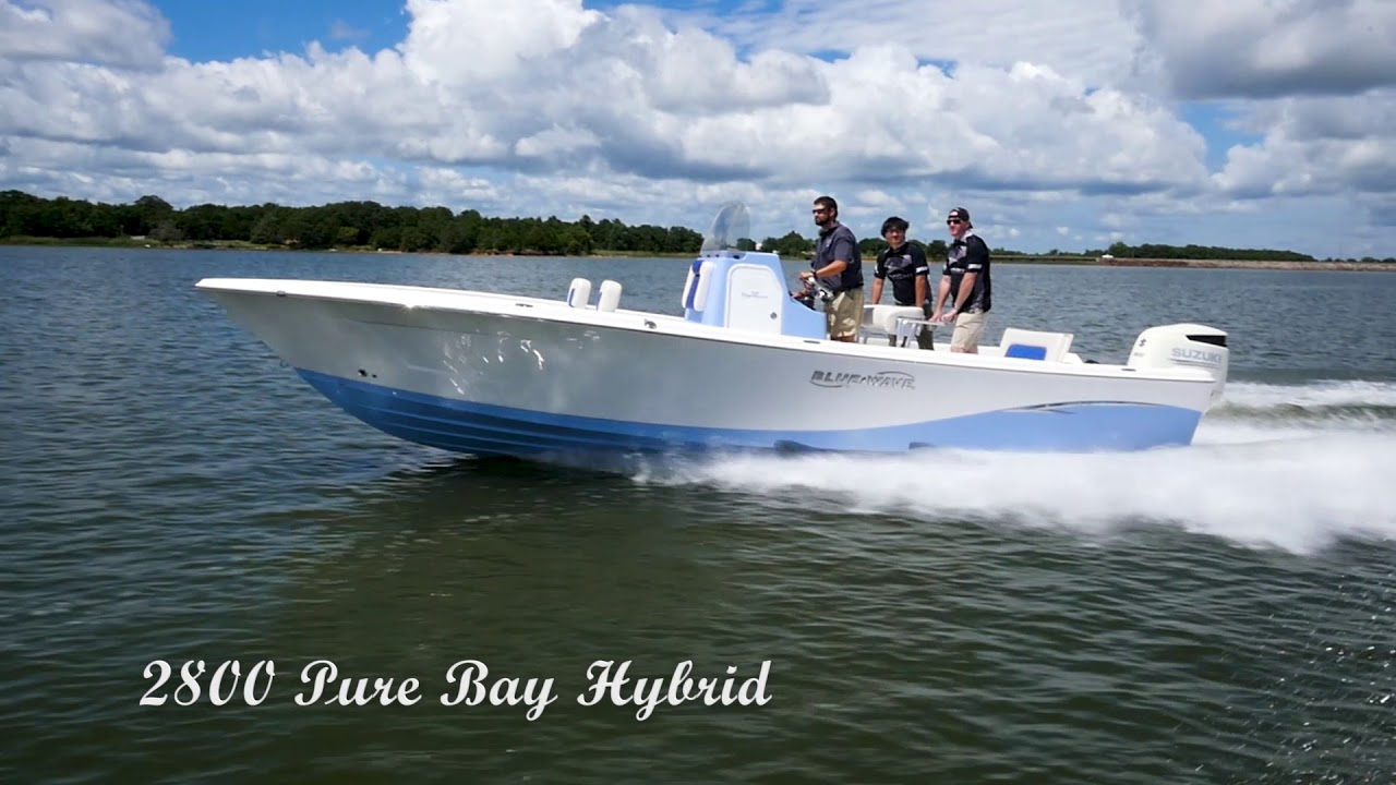 2018 Blue Wave Pure Hybrid 2800 with Suzuki 300 YouTube