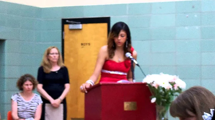 Alexandra's speech at the end of her graduation ce...