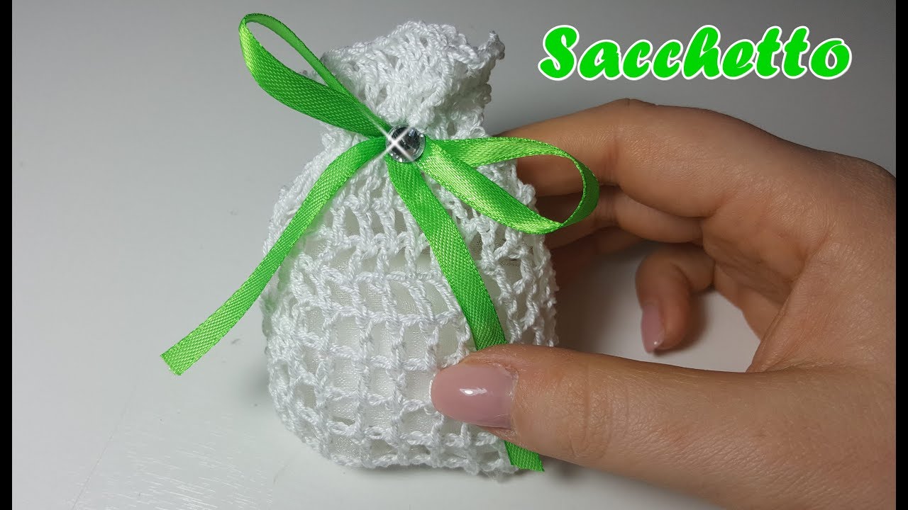 Sacchetto Portaconfetti All Uncinetto Facile Facile Very Easy Tutorial Youtube