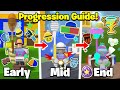 The updated progression guide in bee swarm simulator early to end game