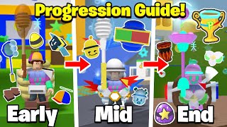 The UPDATED Progression Guide in Bee Swarm Simulator! (Early to End Game)