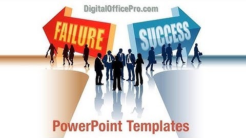 Failure or Success PowerPoint Template Backgrounds - DigitalOfficePro #07789W