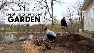 How to GARDEN on a hill | Creating a terraced garden