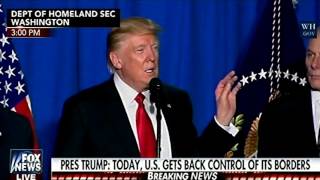 President Trump Lays Down The Law on Illegal Immigration,Catch & Release,Sanctuary Cities & The Wall