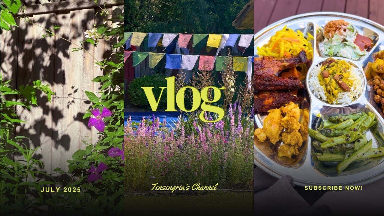 quiet summer days, trungkar morning, homegarden ~ tibetan vlogger | toronto diaries