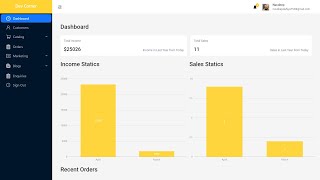 #04 Easily Create React ECommerce Admin Dashboard Ui | Learn React Js | React Js Project