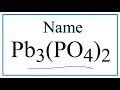Lead Compounds and Phosphate Ions