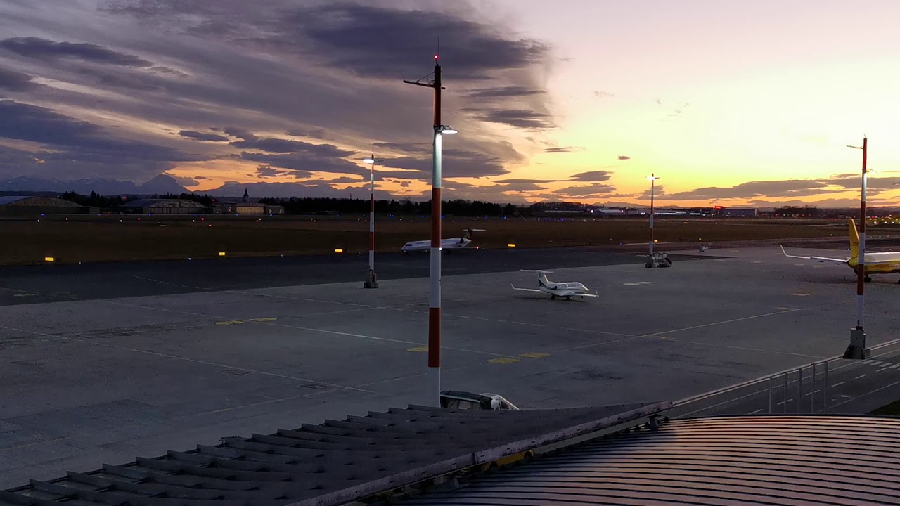 Evening at Linz Airport, part 3 - YouTube