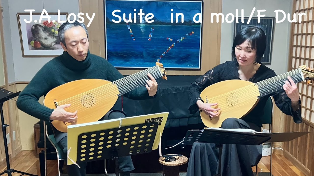 【二重奏】J.A.ロジー　組曲Aマイナー/Fメジャー   J.A.Losy Suite in a moll/F Dur