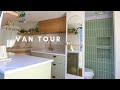 Van tour  luxury modern cozy van for full time living