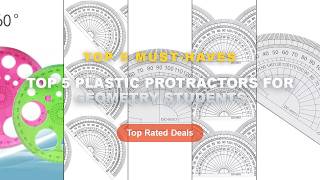 Amazing Top 5 Plastic Protractors For Geometry Students You Need To See - 36Pcs Math Protractor Plas