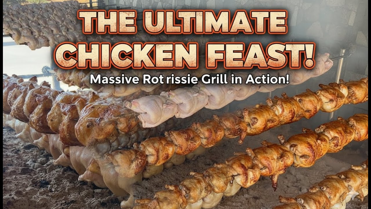 Куры медленно готовятся на гриле. Невероятный вкус с хлопковой консистенцией ОБЯЗАТЕЛЬНО СМОТРЕТЬ