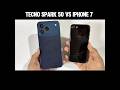 TECNO SPARK 50 vs IPHONE 7 - PUBGMOBILE TEST