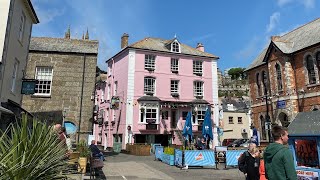 A sunny day in Fowey, Cornwall! A virtual walking tour through Fowey to Readymoney cove