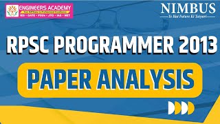 RPSC Programmer 2013 Paper Analysis | How to Prepare RPSC Programmer Exam 2024 #rpscprogrammer2024