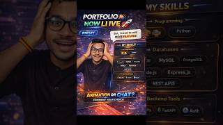 My Portfolio is LIVE on Netlify | Full Stack Developer Portfolio | Animation or Chat Next? 👀