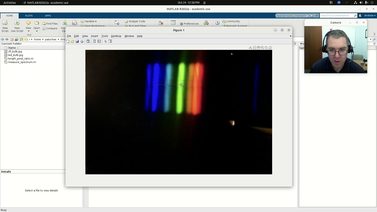 Spectrometer Calibration with MATLAB