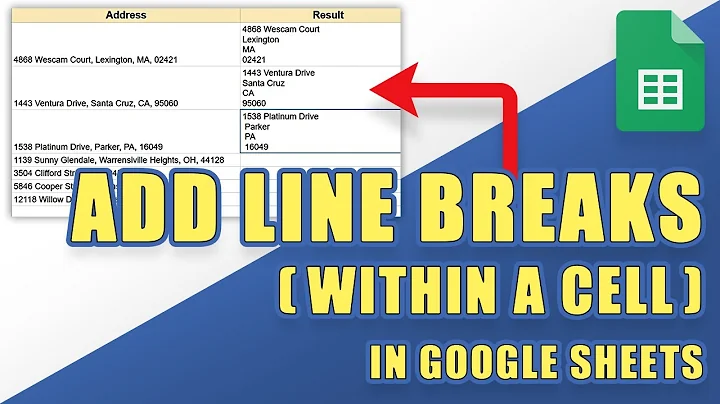 [HOW-TO] Add a New Line Within the Same Cell (Line Break) in Google Sheets
