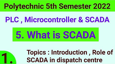 What is SCADA || Polytechnic 5th semester || Role of scada in dispatch center || PLC 5th semester ||