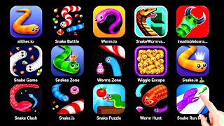 Most Addictive Mobile Games Gameplay | [Snake Clash ,worm.io,Snake.is, Slither.io] & More screenshot 4