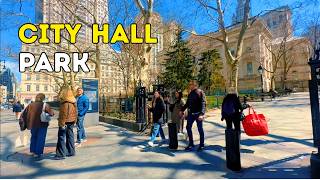 Famous Walking NYC Financial District to City Hall Park via Broadway | 4K NYC Tour Net Worth