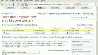 Launchpad in-line bug tag editing screenshot 5