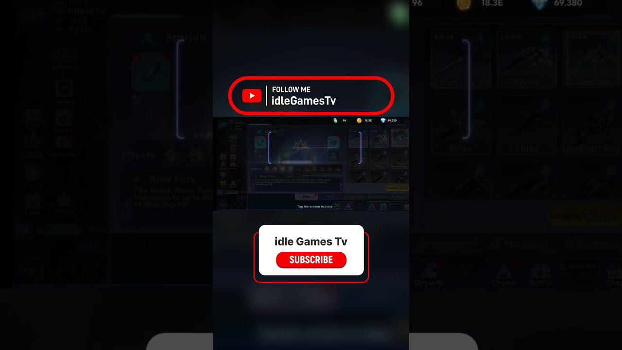 Darkstar - Space Idle RPG: Endless Growth & Upgrades Await! 