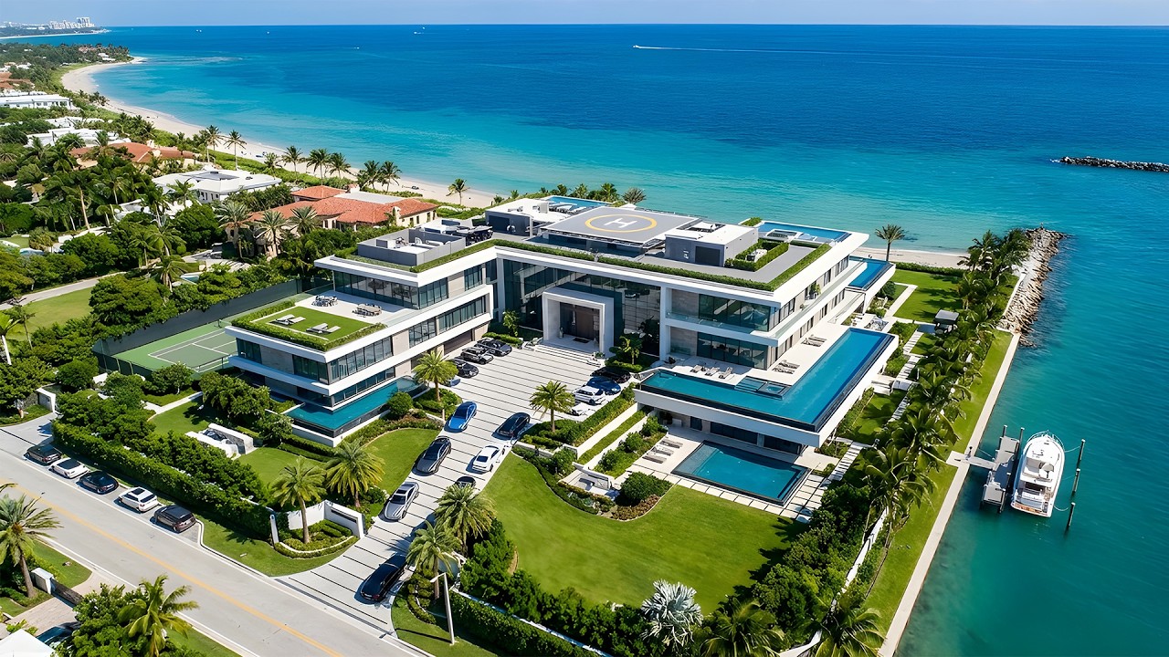 Ultimate Modern Mega Mansion Tour | Home Theater, Wine Cellar & Indoor Pool Spa