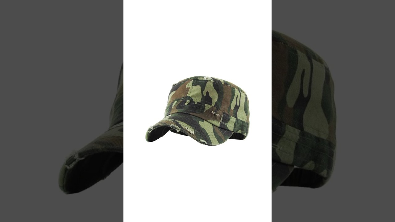 Vintage Military Cadet Hat for Women & Men – Stylish Cotton Cap 