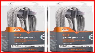 Ventev ChargeSync Alloy Apple Lightning Cable  Universally Compatible with iPhone Devices