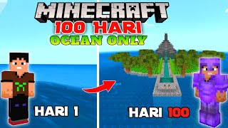 100 Hari di Minecraft Tapi ocean only pe #survival #minecraft