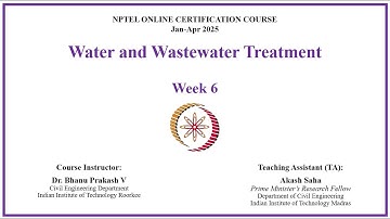Week 6 - Water & Wastewater Treatment 2025 - Problem Solving Session