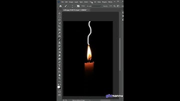 creating a realistic candle smoke effect in photoshop 2023/#shorts #photoshop #graphicdesign