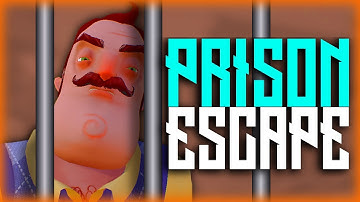 SPOOKY PRISON ESCAPE! | Hello Neighbor CUSTOM MAP | Lets Play/Gameplay ModKit Secrets!