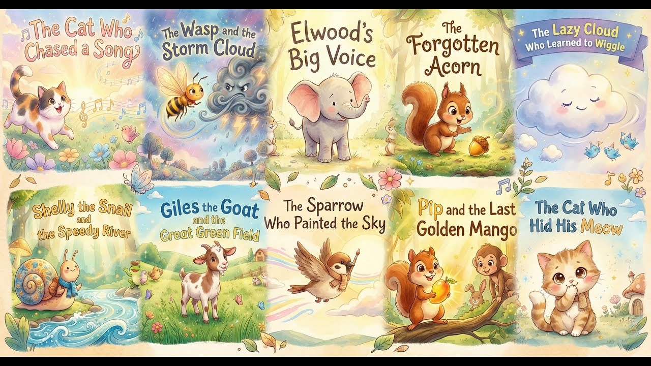 Aesop-Style Bedtime Stories Compilation EP. 01 | 10 Gentle Moral Stories for Kids