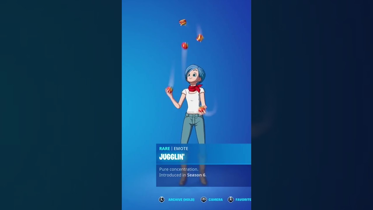 JUGGLIN' - BULMA SKIN Showcase with All Fortnite Dances & Emotes! (Fortnite x Dragon Ball)