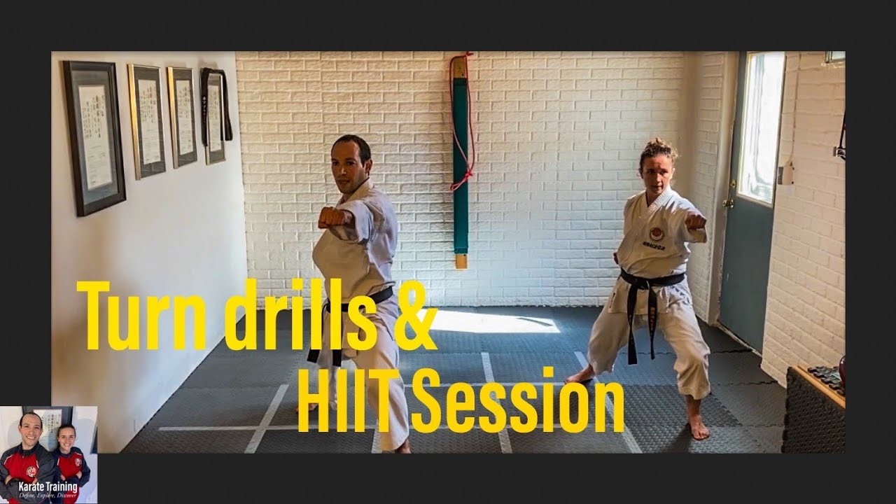 Karate workout turning drills and HIIT session YouTube